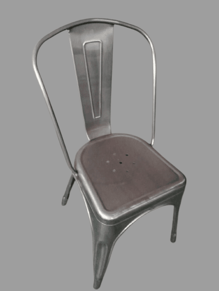 כיסא מתכתי צבע מתכת