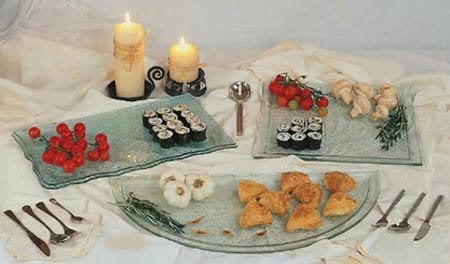 מגשי מזנון זכוכית