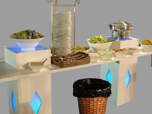 מזנון קוביות מואר