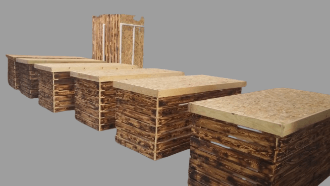 מזנונים עץ מלא