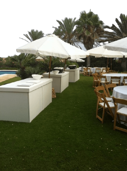 עריכה שולחנות מתחת להצללה