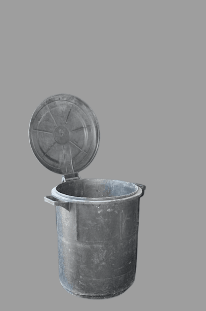 פח אשפה שחור