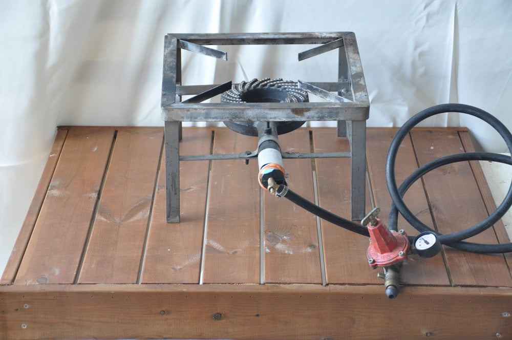 כלב גז לבישול בשטח