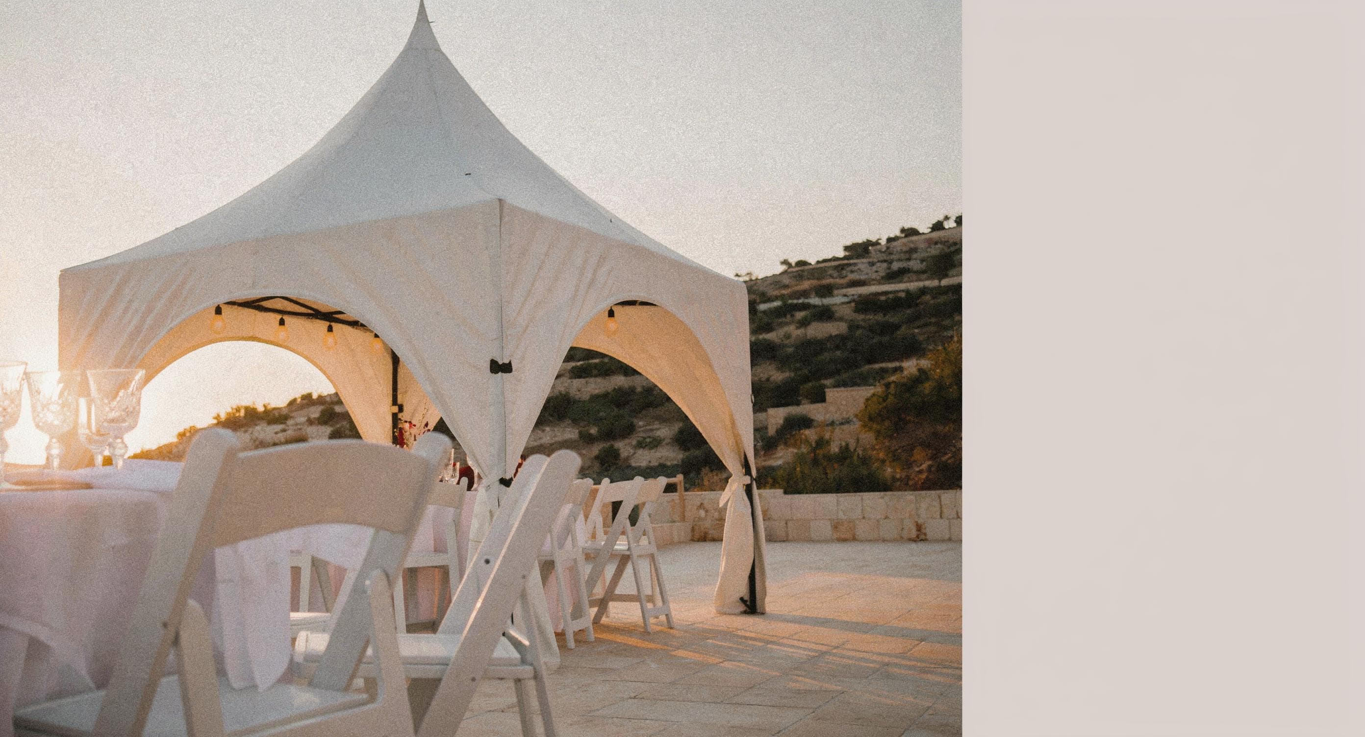 השכרת אוהלים לאירועים — פגודה ואלומיניום